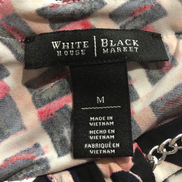 White House Black Market sleeveless blouse sz med - Picture 5 of 6